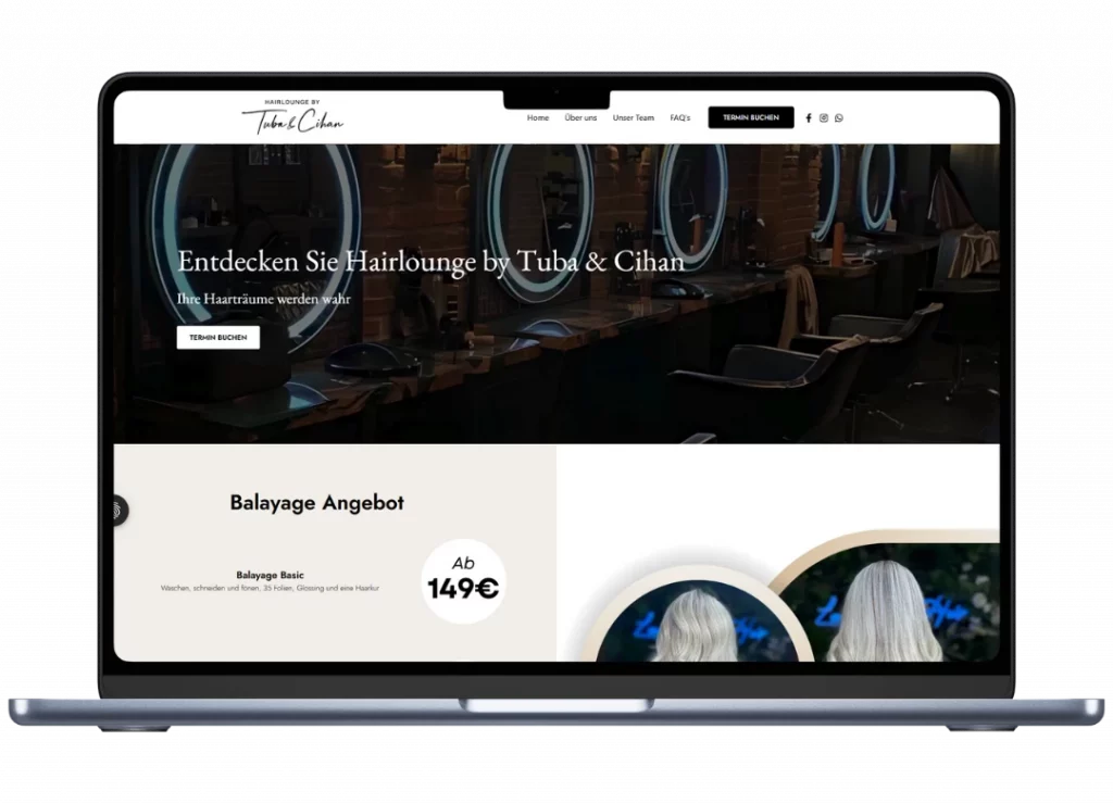 Synext IT Portfolio Hairlounge by Tuba and Cihan in Datteln
