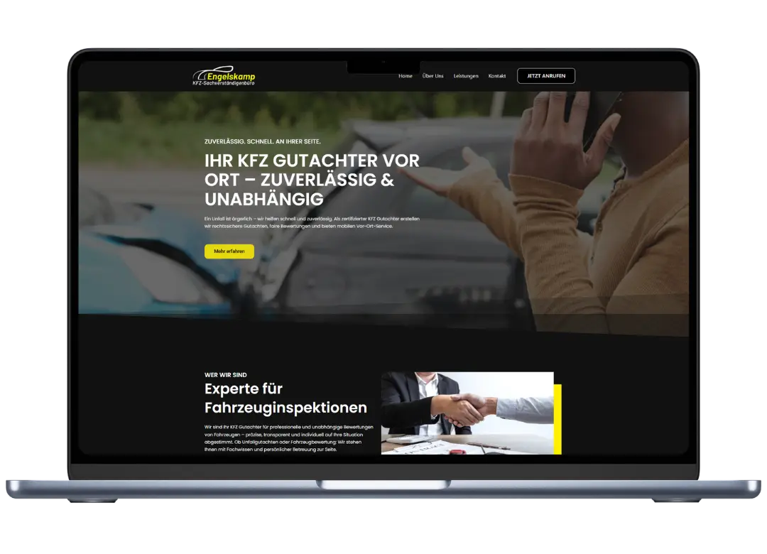 Webdesign Onepager Portfolio