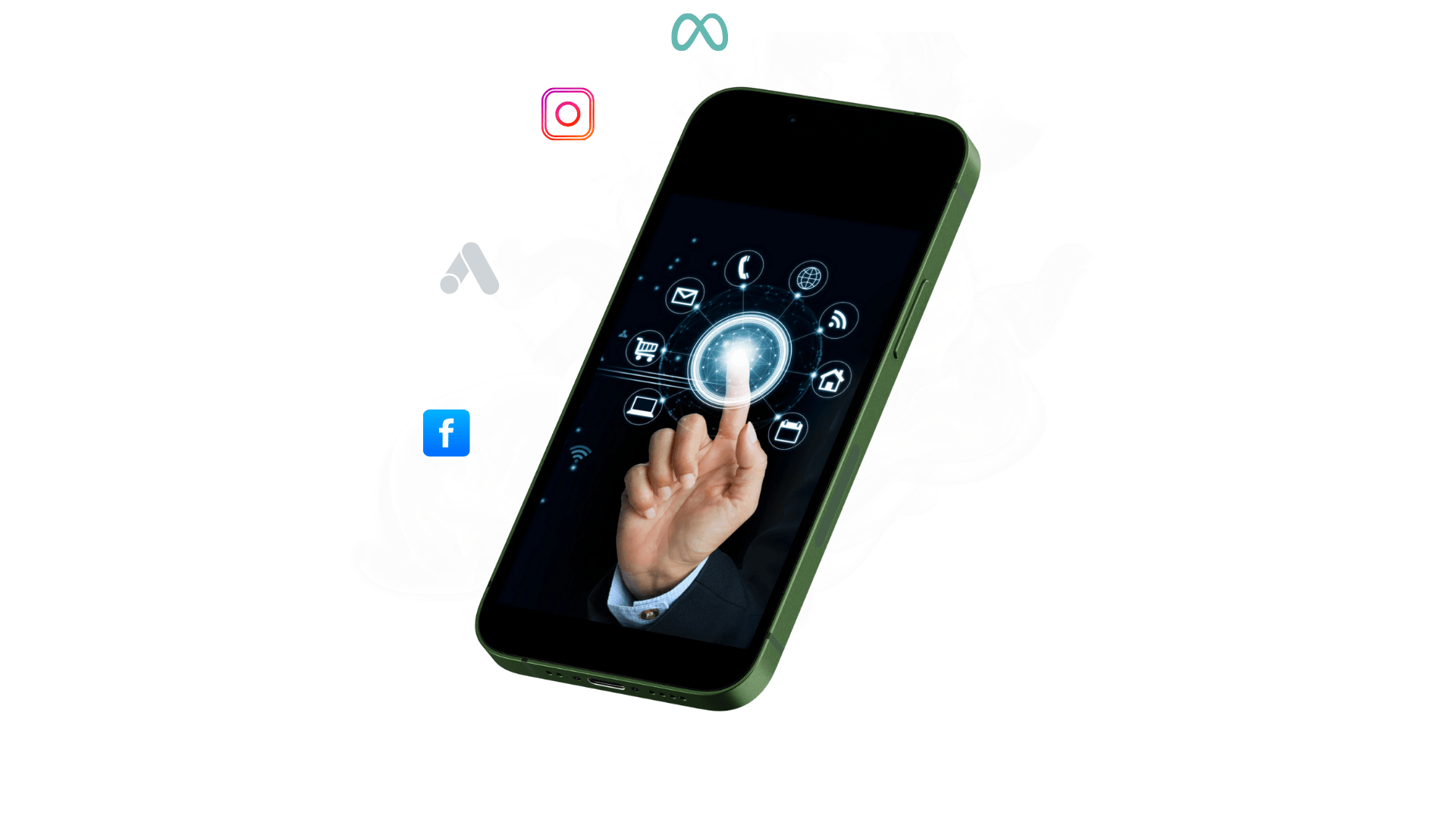 Grafikdesign Social Media Phone