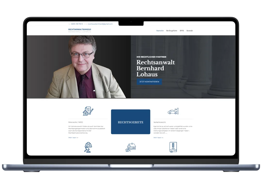 Webdesign Unternehmenswebsite Portfolio