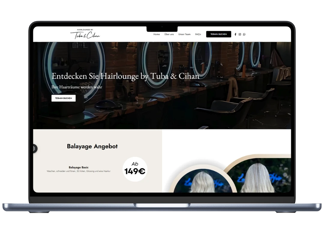 Web Design Agency Hairlounge