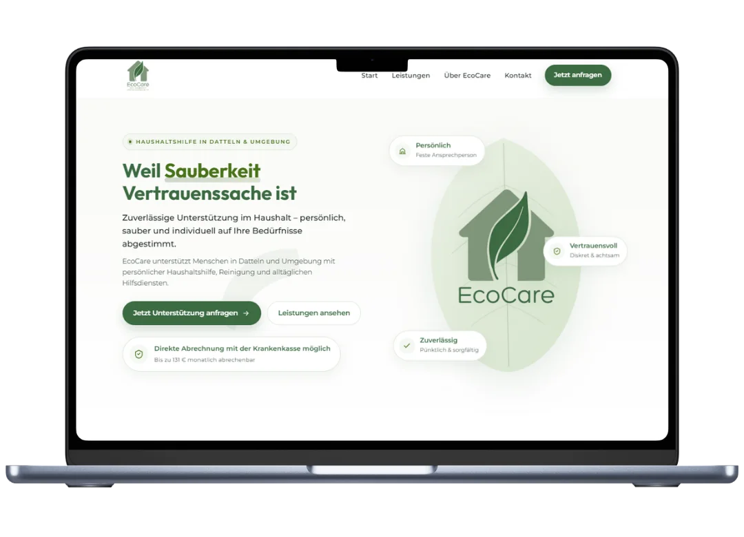 Webdesign Agency EcoCare Home